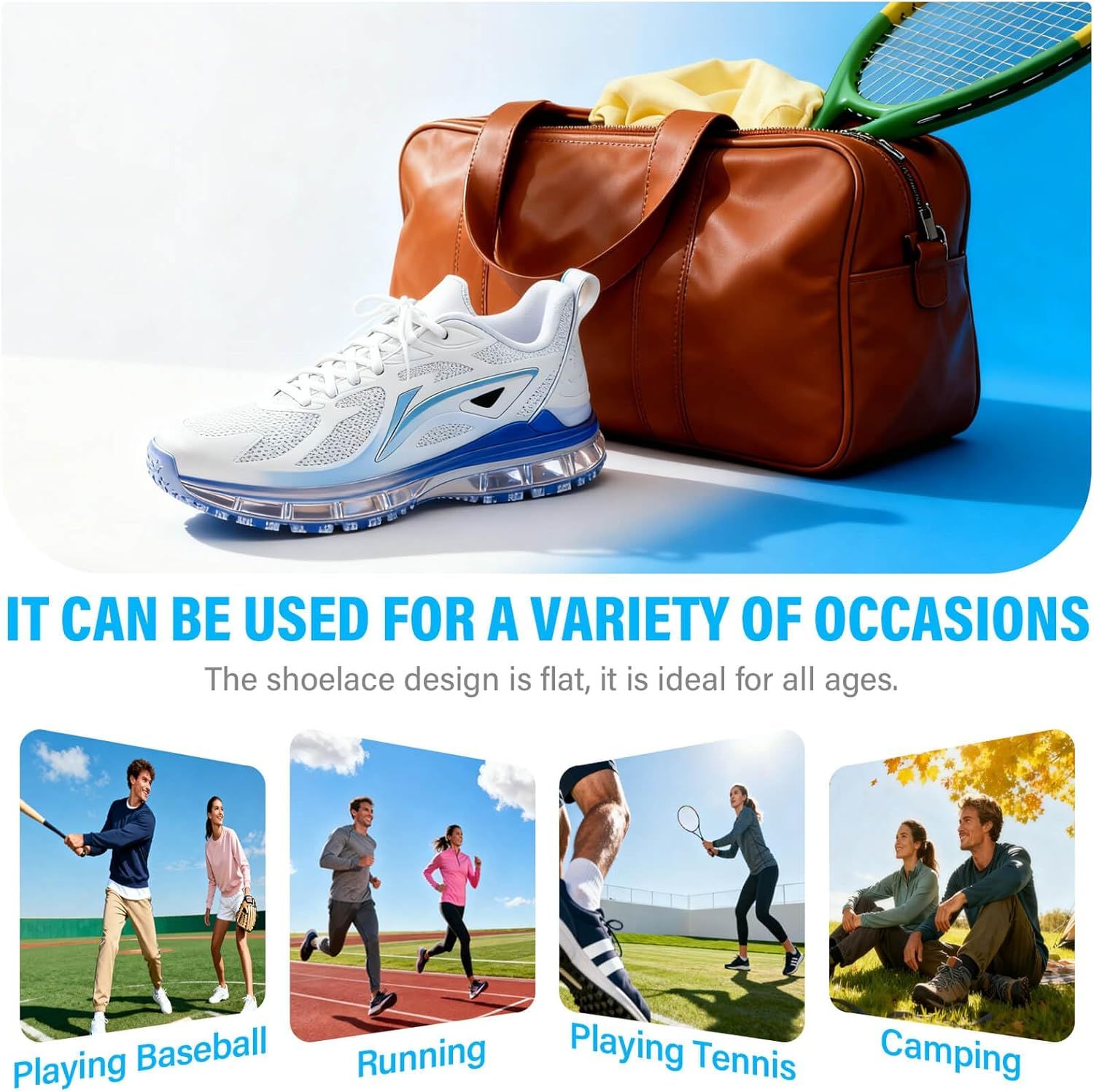 Thin lat Shoe Laces: Athletic Hollow Solid Color Shoelaces or Sneakers 1 Pair โ image 5