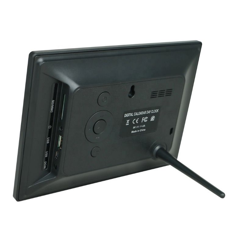 7" Large Display Digital Clock with Detailed Time & Date, Multiple Alarm Reminders,Language Options,Plug-in operation,Designed specifically for the โ image 4