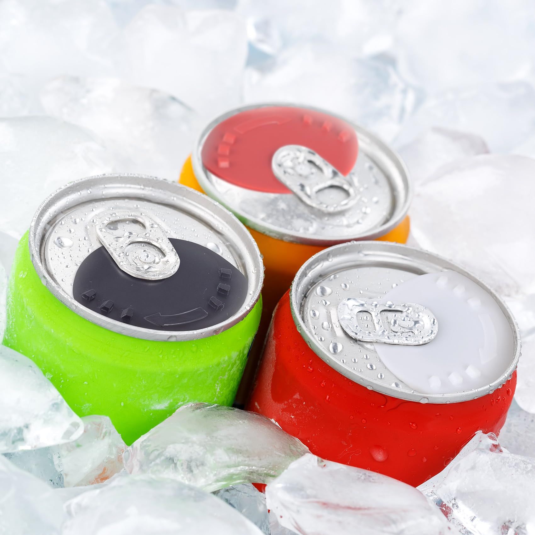 Soda Can Covers Lids 6pcs, Plastic Can Covers for Soda Lid Drink Beer Pop Beverage, Can Sealer Cap Closer Top Protector โ image 3