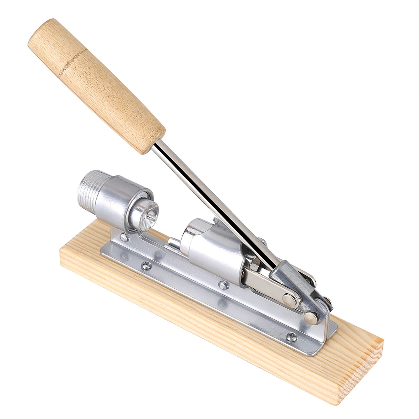 Mechanical Walnut Cracker Nut Opener Kitchen Tools Desktop Wood Base Handle โ image 5