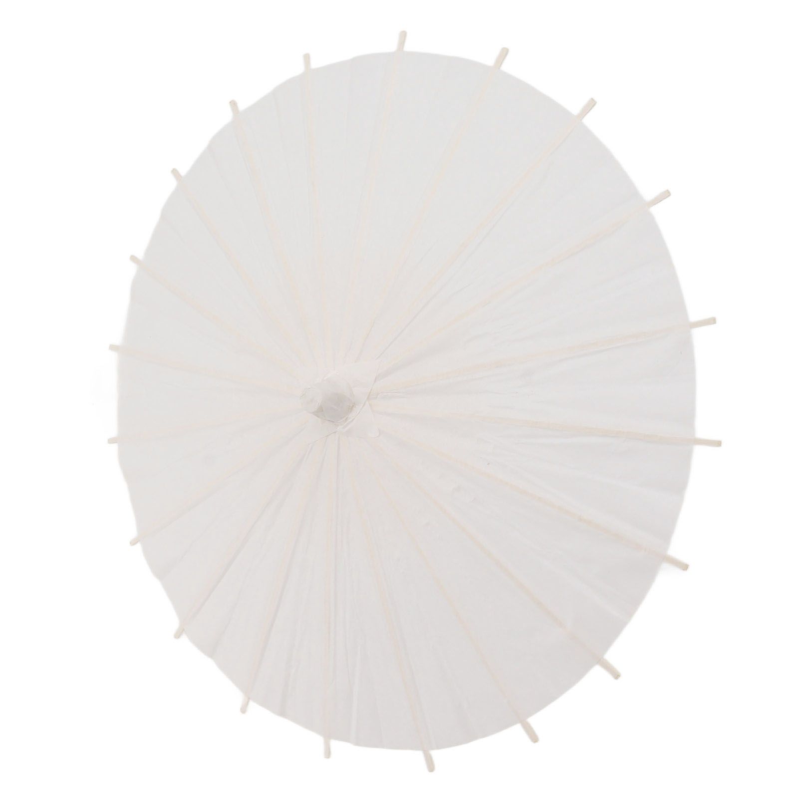 Kids Paper Parasol Bamboo and Paper Chinese Style Elegant White DIY Paper Umbrellas for Decoration 28cm/11in โ image 5