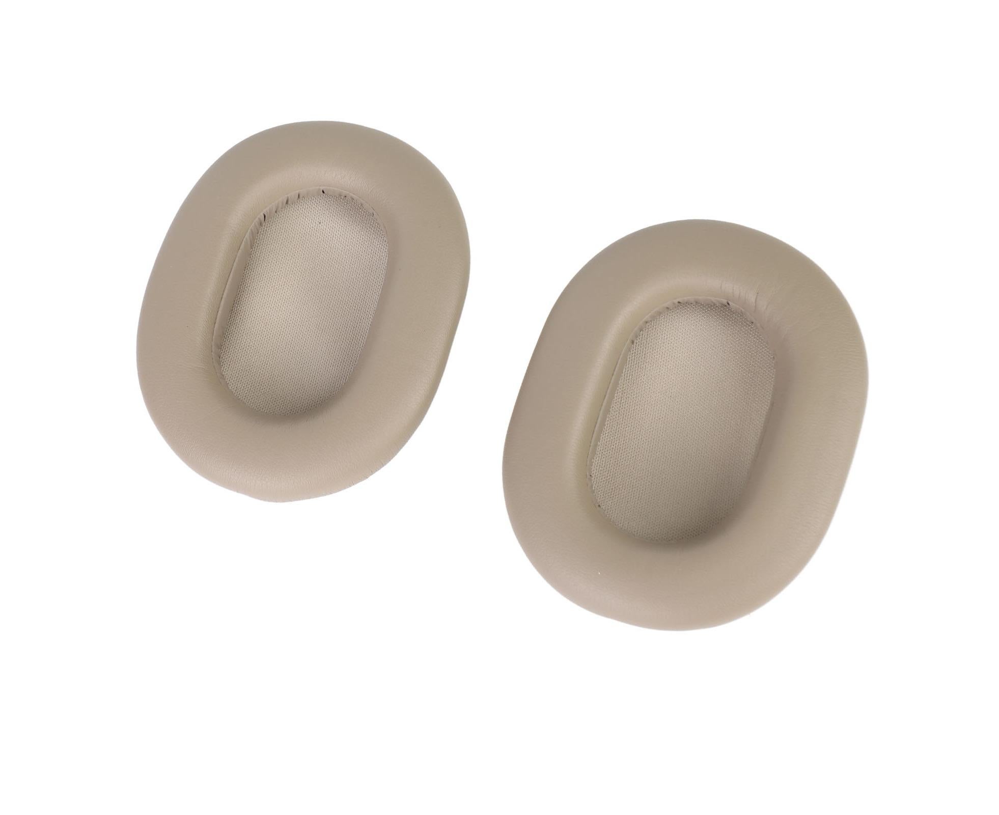 Headphone Ear Pads Protein Leather Noise Insulation Memory Foam Sponge Cushions for WH 1000XM5 Wireless Headset Platinum Silver — image 3