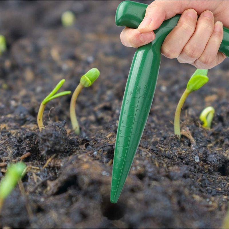 Teensery Plastic Garden Hole Punch Planting Weeding Transplanting Seedling Garden Tool Seedling drilling machine for sowing 5pcs โ image 2