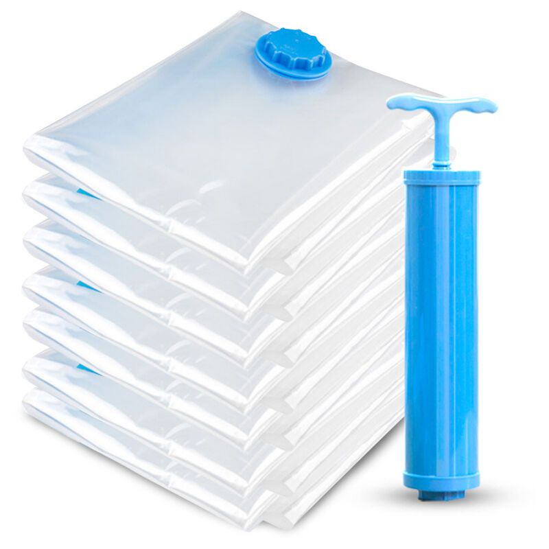 8 Pack Vacuum Cleaner Storage Bag with 1 Pump — image 2
