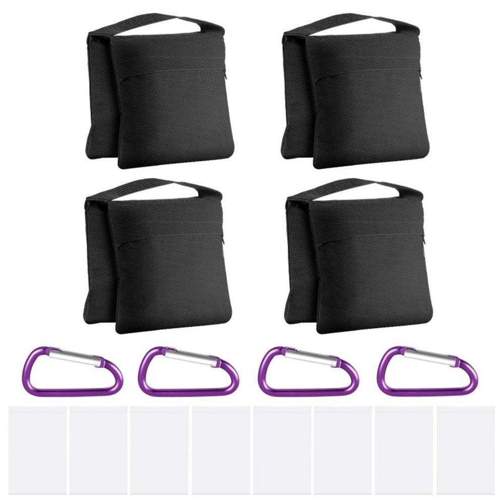 4 Packs Sandbags Weight Bags for Light Stand Photography Video Equipment, Heavy Duty Saddlebag for Backdrop Stand, Photo Tripod, Picnic Table (oniy 4 bag and