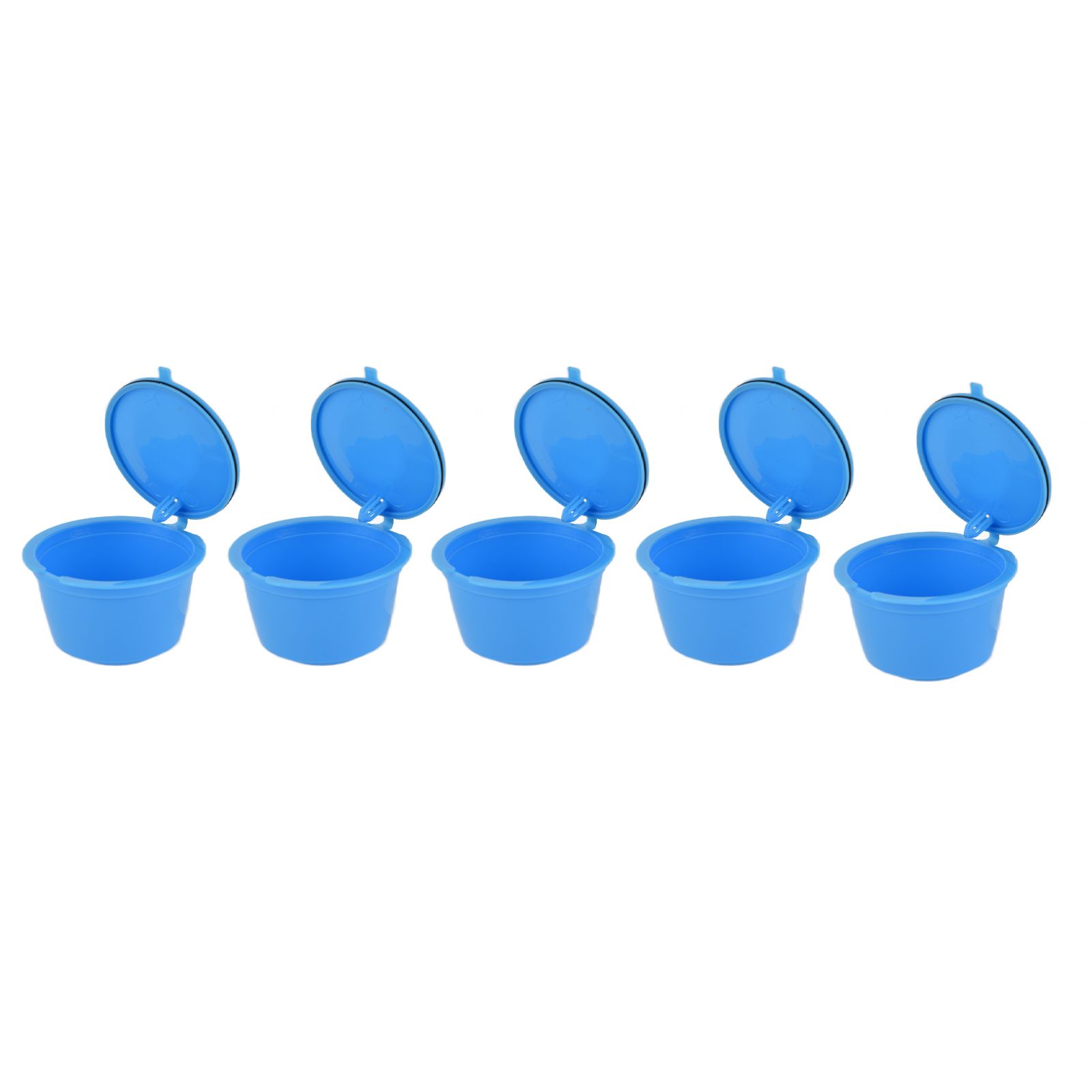 5Pcs 50ml Coffee Capsule Reusable Coffee Filter Cup with Spoon for DOLCE GUSTO Coffee MachineBlue โ image 6