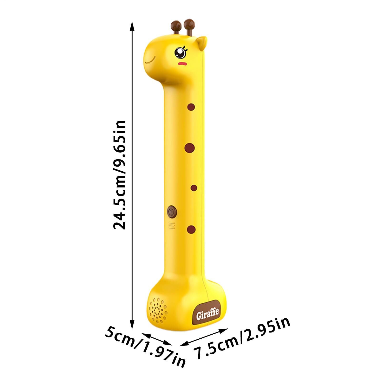 Giraffe Ultrasonic Height Tracker for Kids – Fun Wall-Mounted Growth Measuring Device for Home, Daycare & Pediatric Clinic (Yellow) — image 2