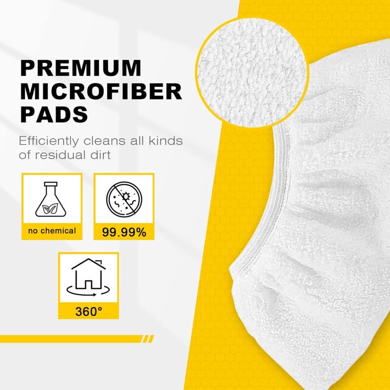 8 pcs Microfiber Cloths For Kärcher, Hand Nozzle Cloths Accessory For Steam Cleaners Sc 1, 2, 3, 4, 5 — image 2