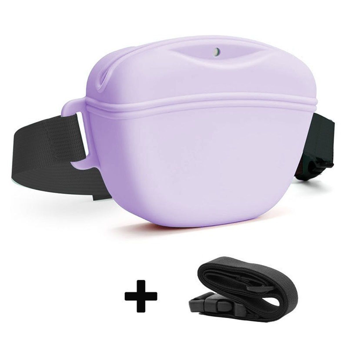 Upgraded Silicone Dog Treat Pouch with Training Clicker, Tighter Sealing to Prevent Food Spilling, Capacity Treat Bag with Waist Belt 2pcs — image 2