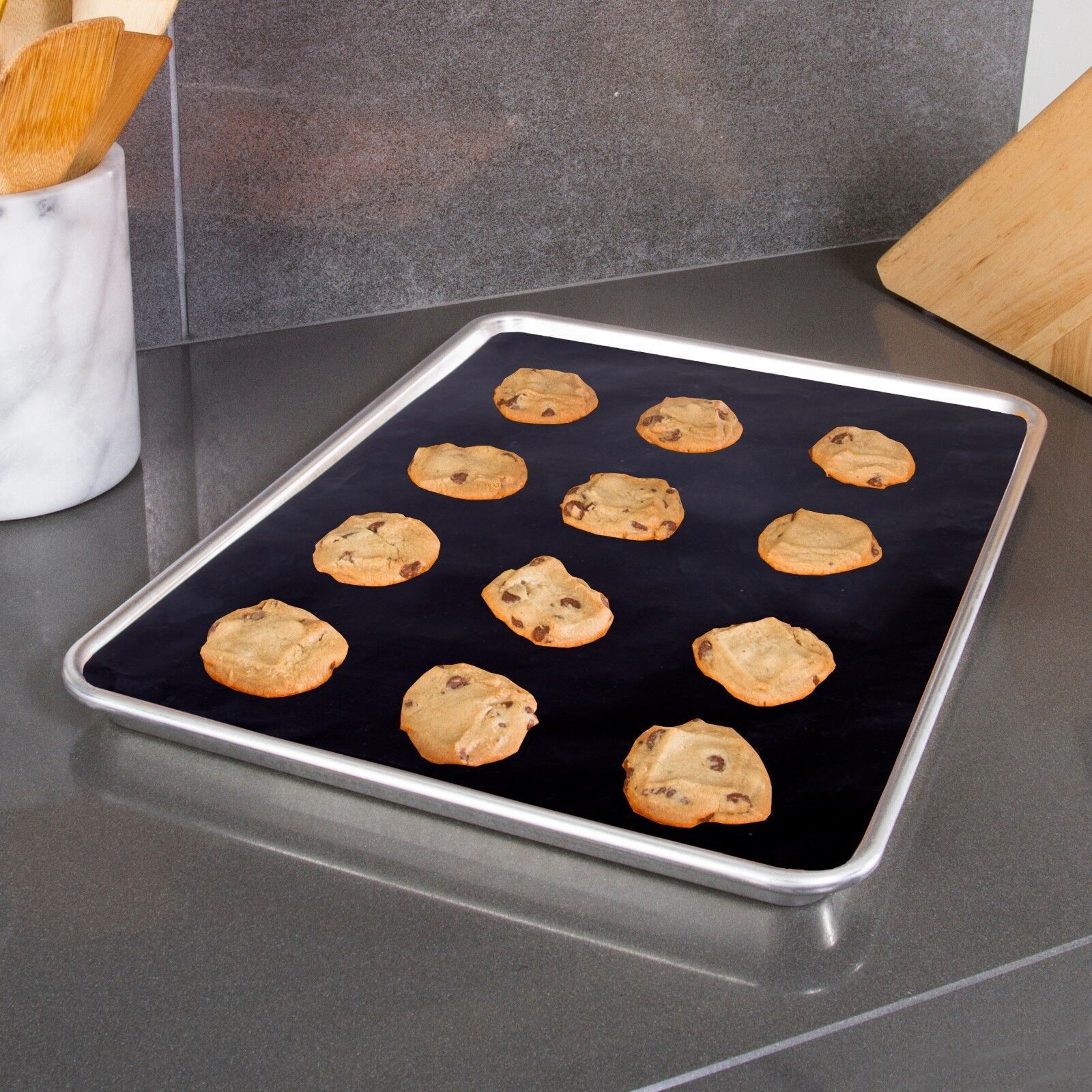 Cooks Non-Stick Oven Protector Mat - 5 Heavy Duty Nonstick Oven Rack Liners to Protect Convection, Electric, Gas, & Microwave Ovens - Heat Resistant Baking โ image 2