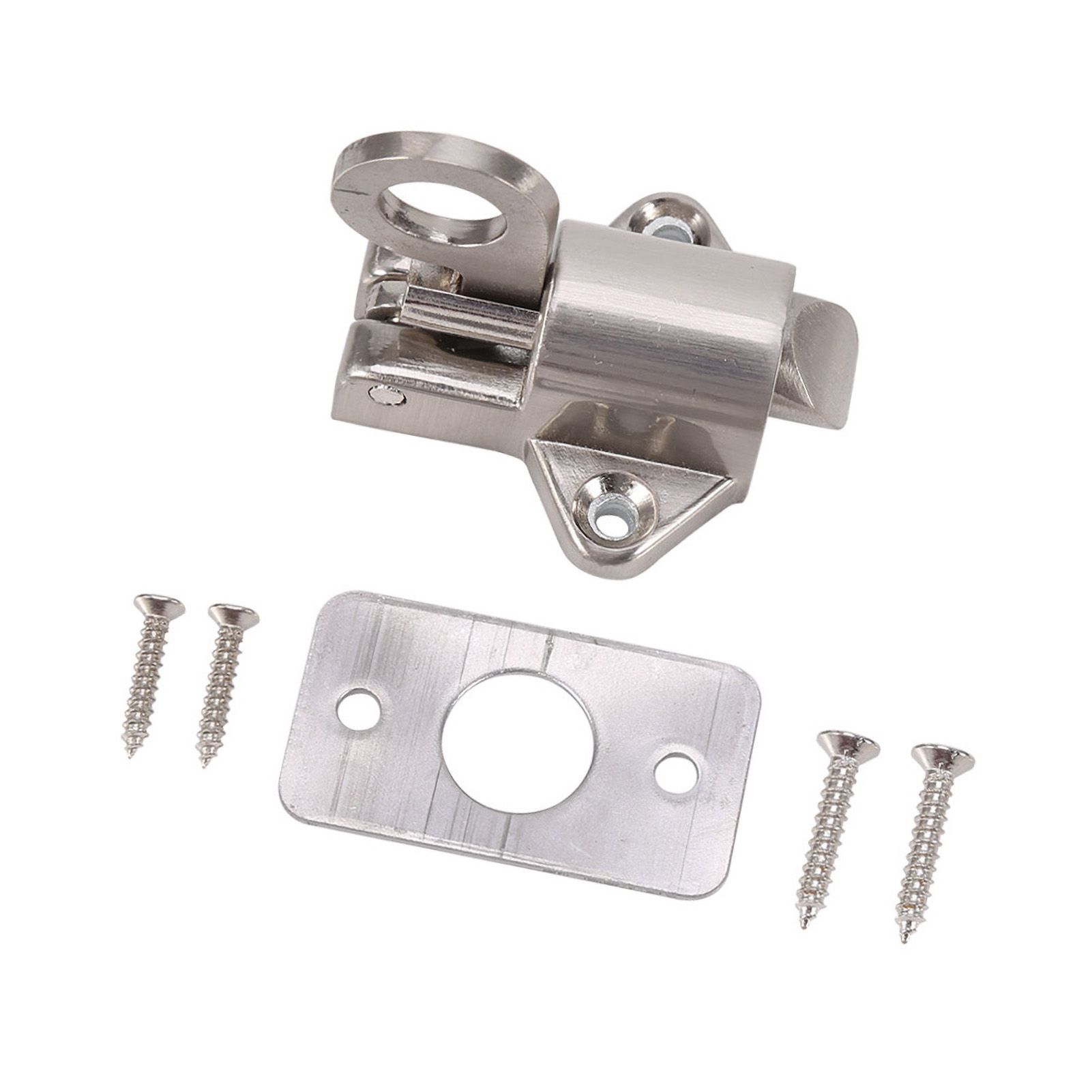 Window Gate Security Pull Ring Spring Bounce Door Bolt Aluminum Latch Lock — image 3
