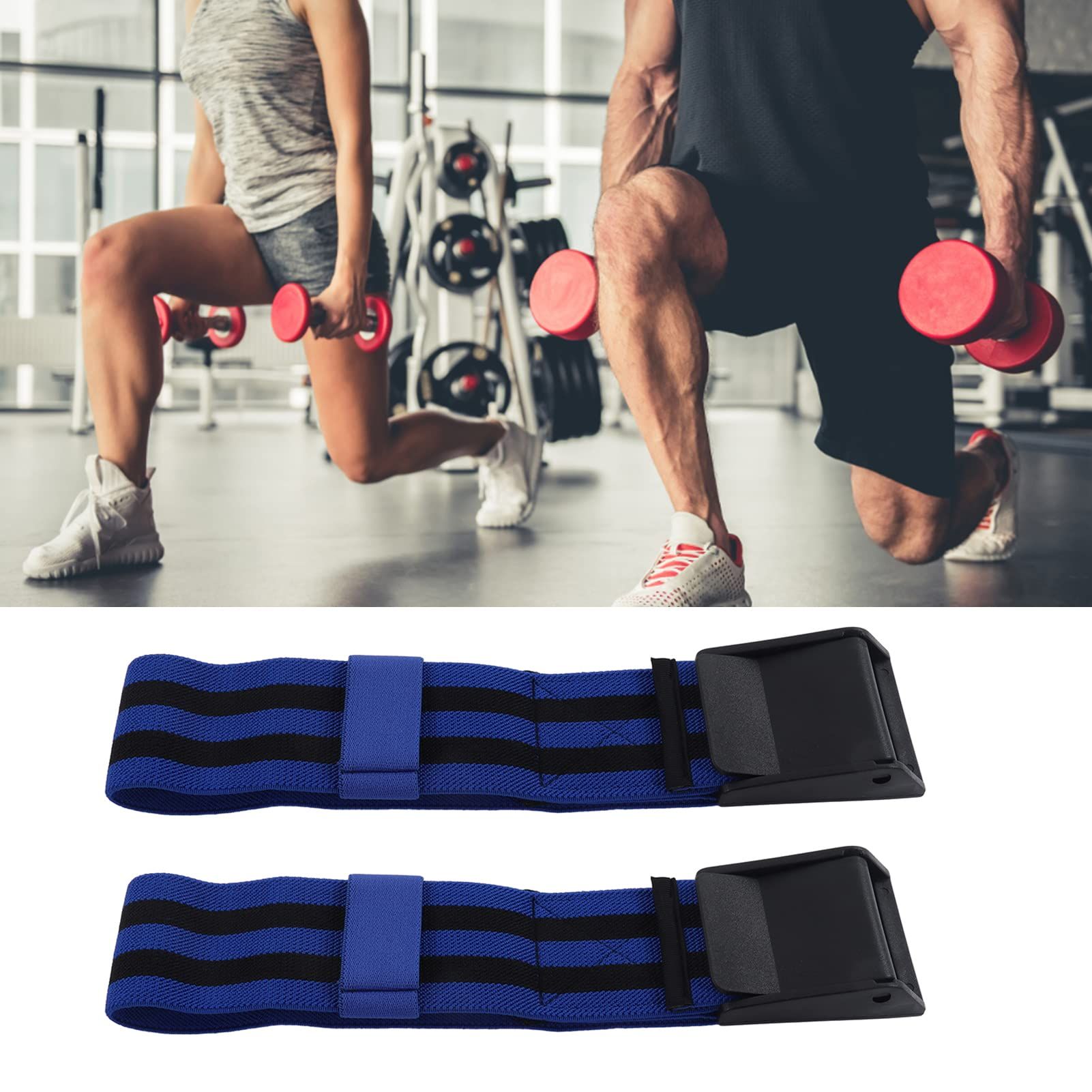 2Pcs Fitness Occlusion Training Band for Muscle Building Training with Cam Buckle and Locking Mechanism — image 2
