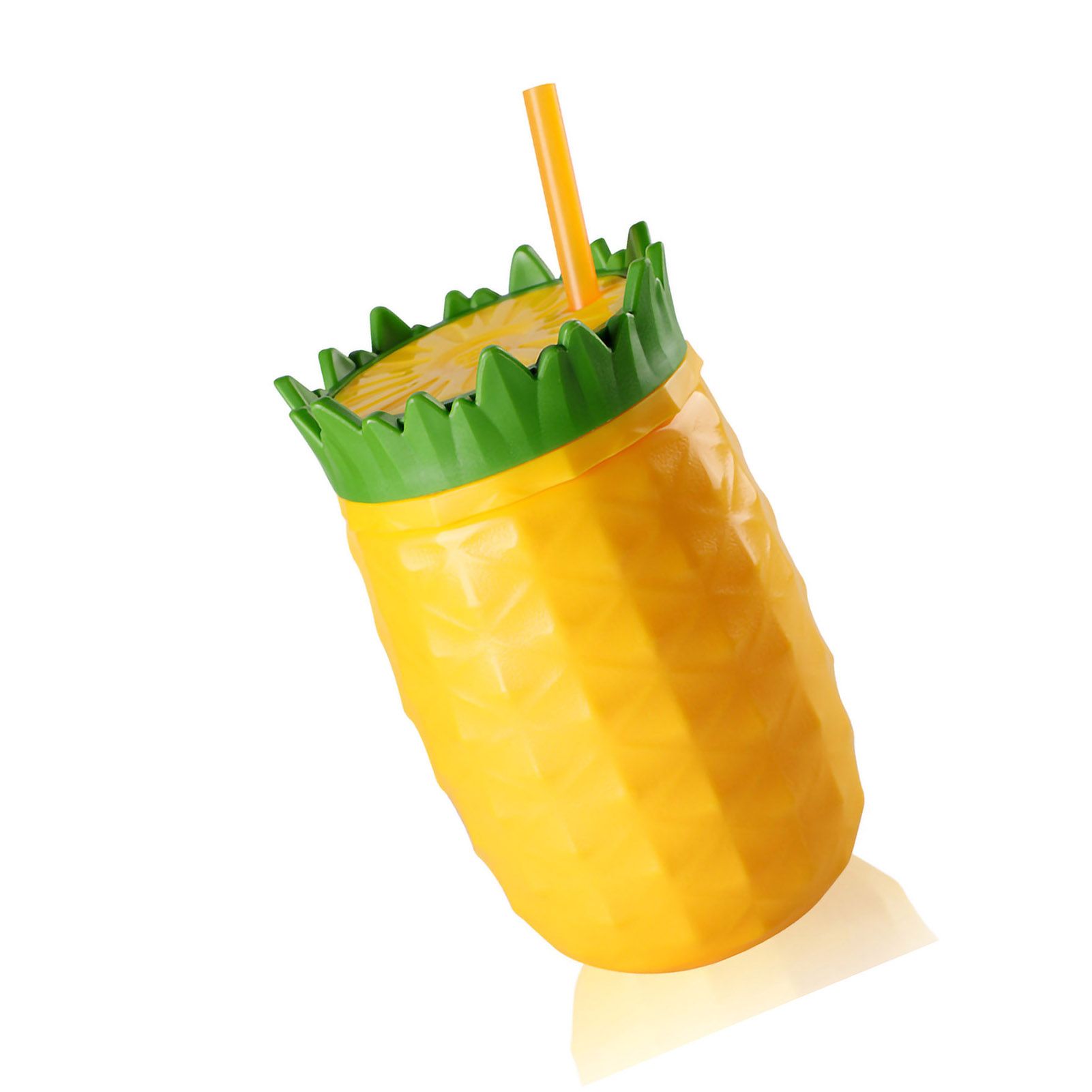 Fruit Shape Cup Double Layer Straw Cold Insulation Leakproof Plastic Cup for Summer Type3 300mL-500mL โ image 2