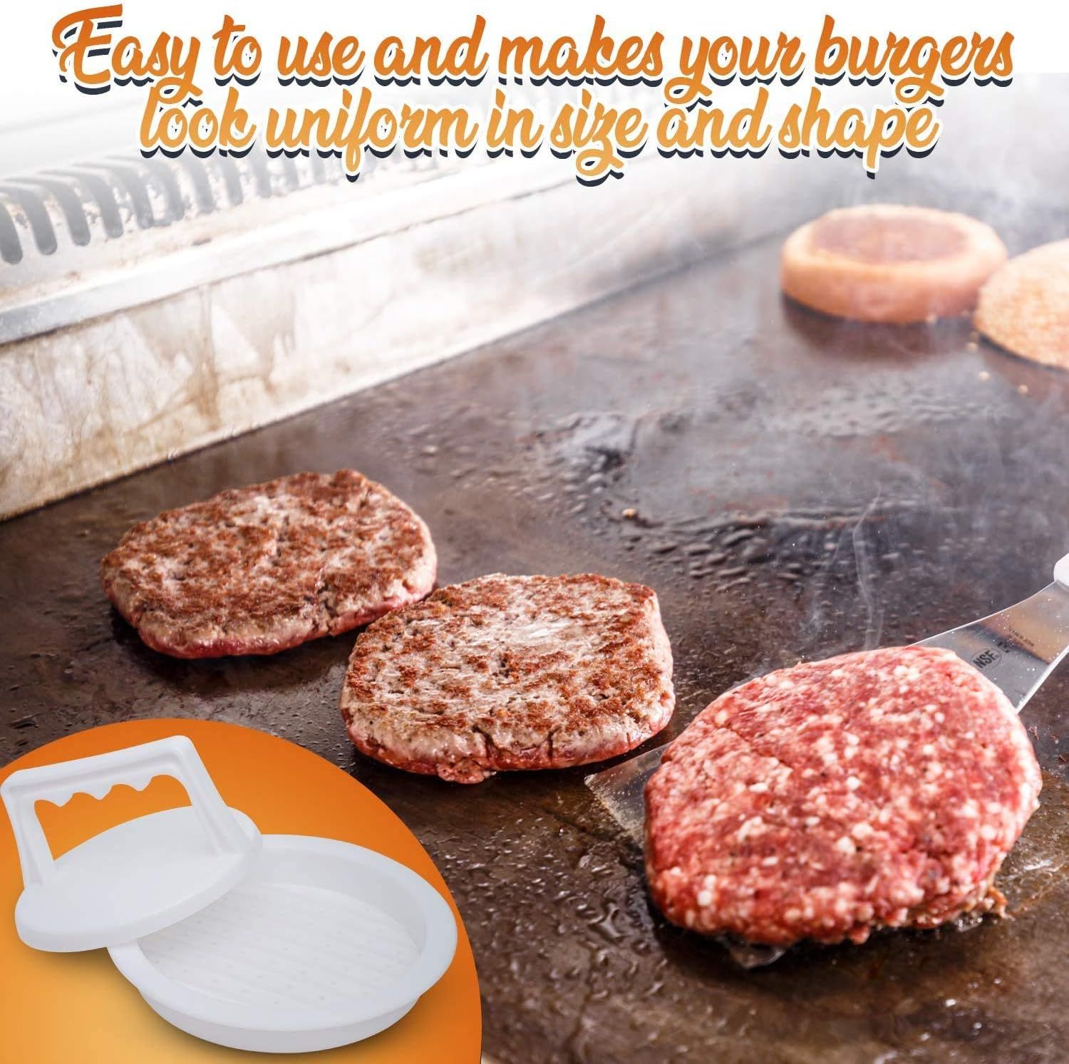 Meat Burger Maker Mold Hamburger Press Burger Household Kitchen Tools Tray Mold Decoration Kitchen Accessories — image 5