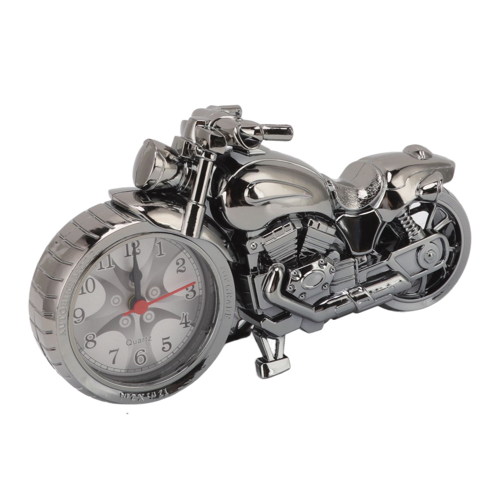 Motorcycle Alarm Clock Ingenious Vintage Simulation Motorcycle Model Alarm Clock for Children Home Car Office 168B Dark Gold, Single Color — image 3