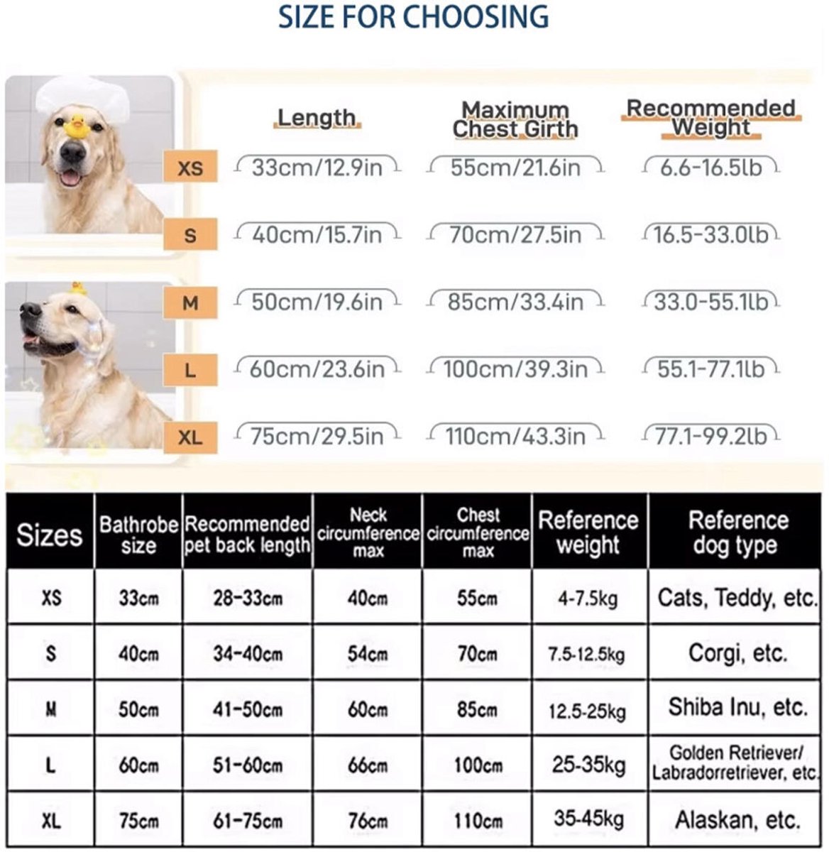 Dog bathrobe - Pet bath towel - Bathrobes for pets - Dog drying coat Bath towel - Dog towel - super absorbent dog towel - with Velcro - adjustable - for large โ image 2