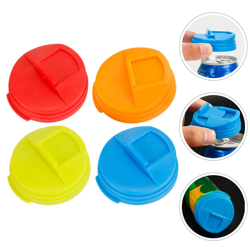 4pcs Soda Can Lids Plastic Leakproof Soda Can Covers Sealing Soda Can Covers 5.80X5.80X1.60CM Assorted Color โ image 4