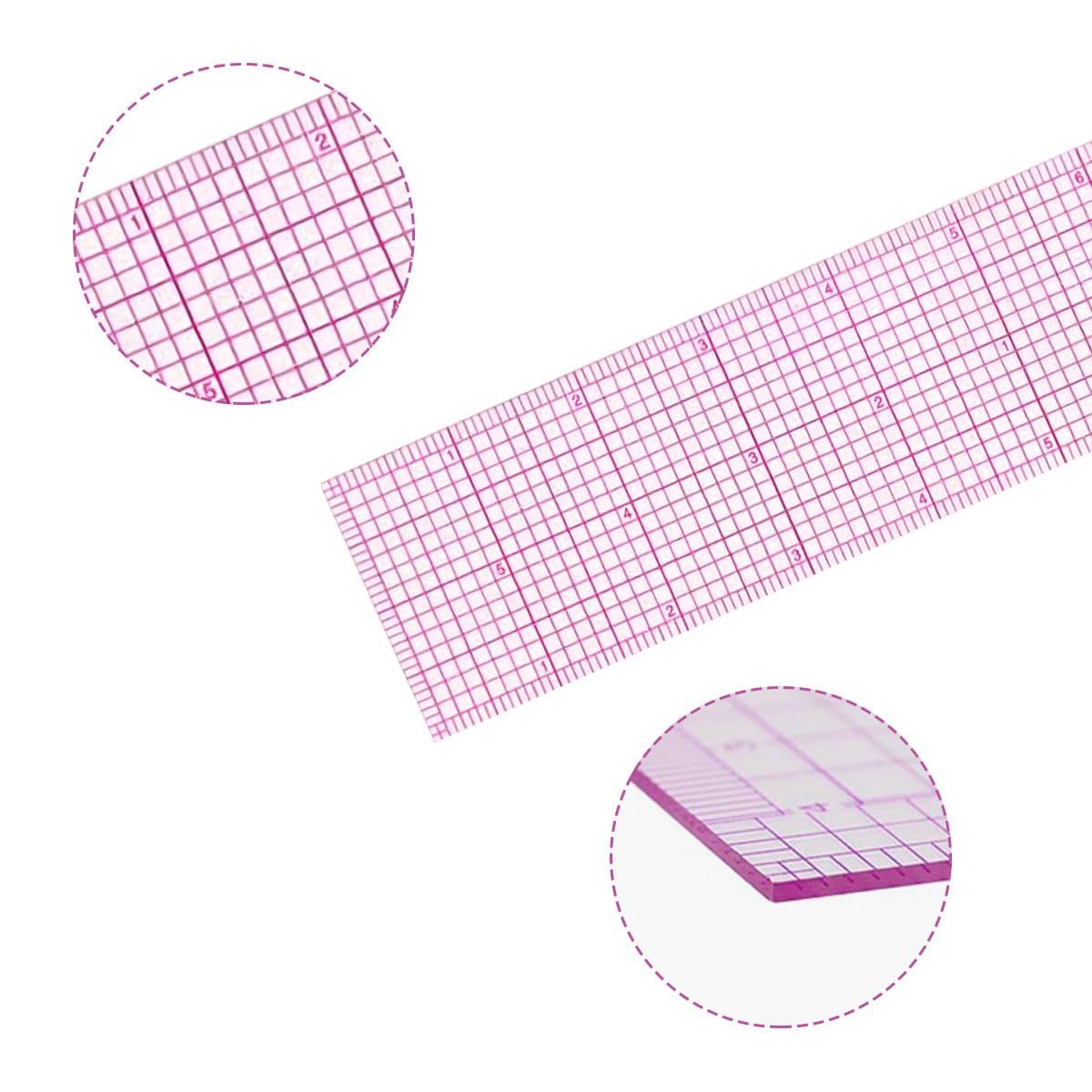 9 Piece Clear Metric Sewing Ruler Set, French Curves and Pattern Making Templates for Fashion Design, Tailoring, Drafting and Crafts โ image 2