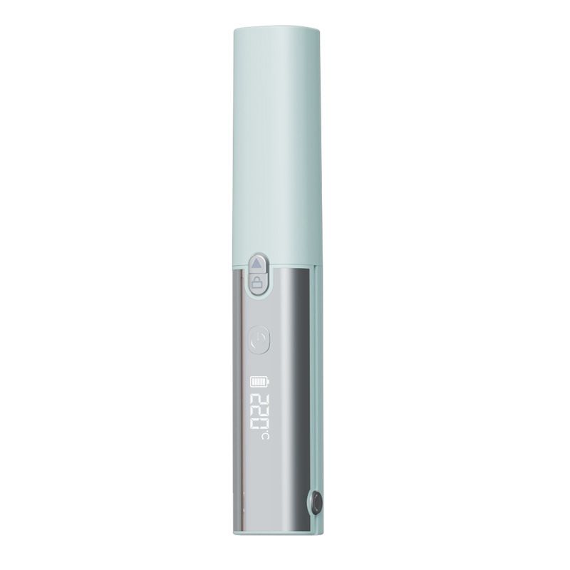 Blue Portable Cordless Hair Straightener Brush Rechargeable Mini Hair Styling Comb, USB-C Fast Charging, 4 Temperature Settings 140-220°C, Anti-Scald Design — image 3