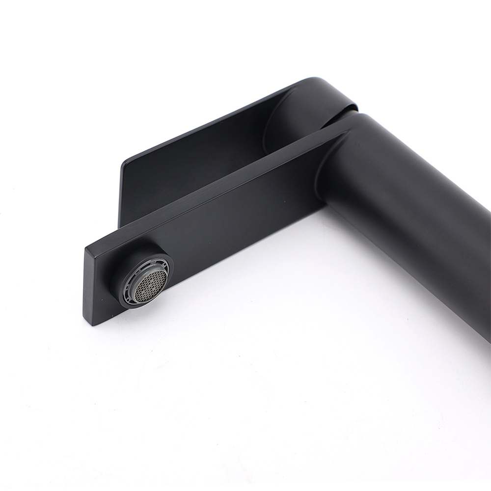 Matt Black Round Bathroom Basin Mixer Vanity Sink Faucet Spout Laundry Tap WELS — image 4
