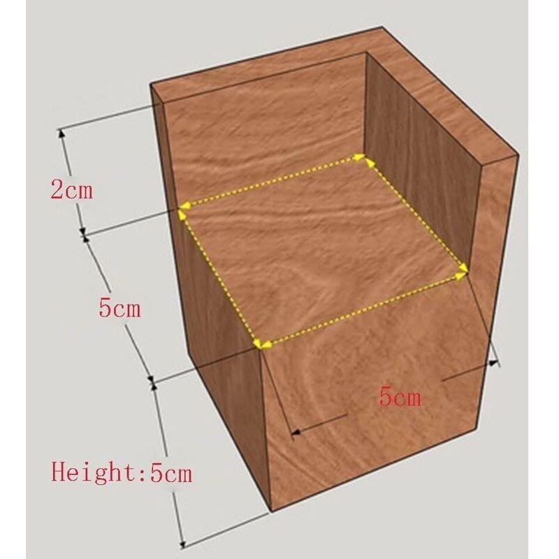 4-pack Furniture Risers Wooden Furniture Risers, Desk and Bed Risers Furniture Lifting Feet Legs up to for Desk Table Bed (Size: 5x5x5cm) โ image 4