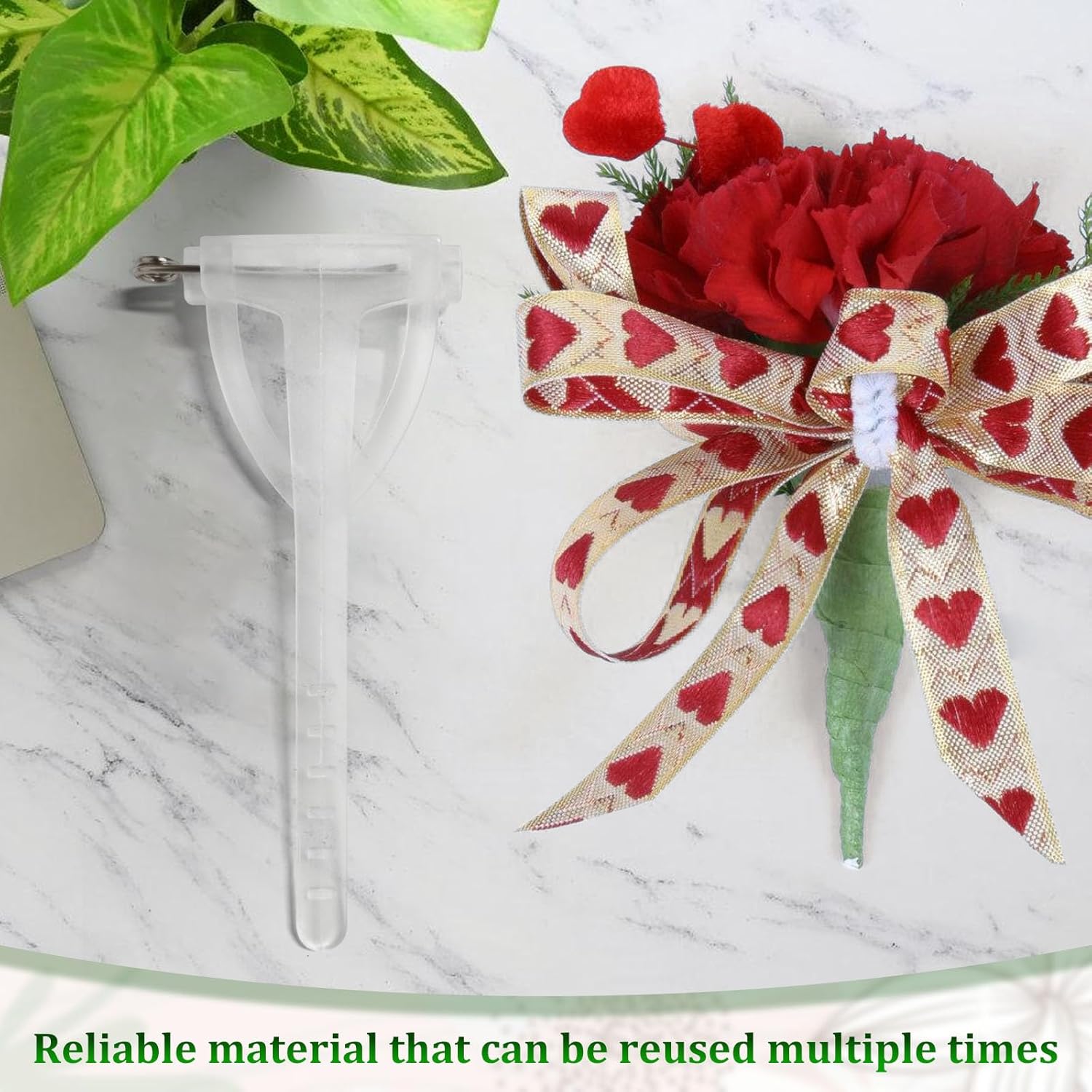 20Pcs Boutonniere Pins,Plastic Corsage Clips T-Shaped Boutonniere Clips for Weddings,Birthday,Festivals Floral Arrangement Fasteners for Suits,Formal — image 5