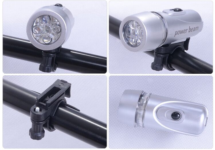 Bicycle Front Light LED Bike Light Set Butterfly Rear Light Cycling Safety - Black - Size 2PCS — image 5