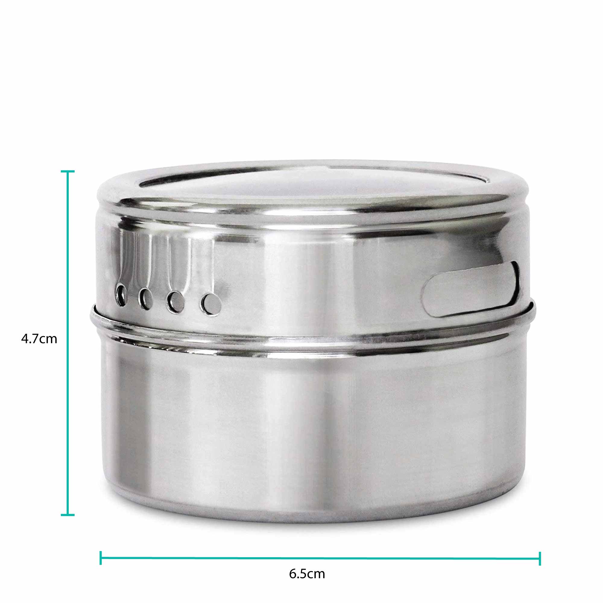 150g Magnetic Spice Jar Stainless Steel Tin - Herb Seasoning Storage Container — image 3