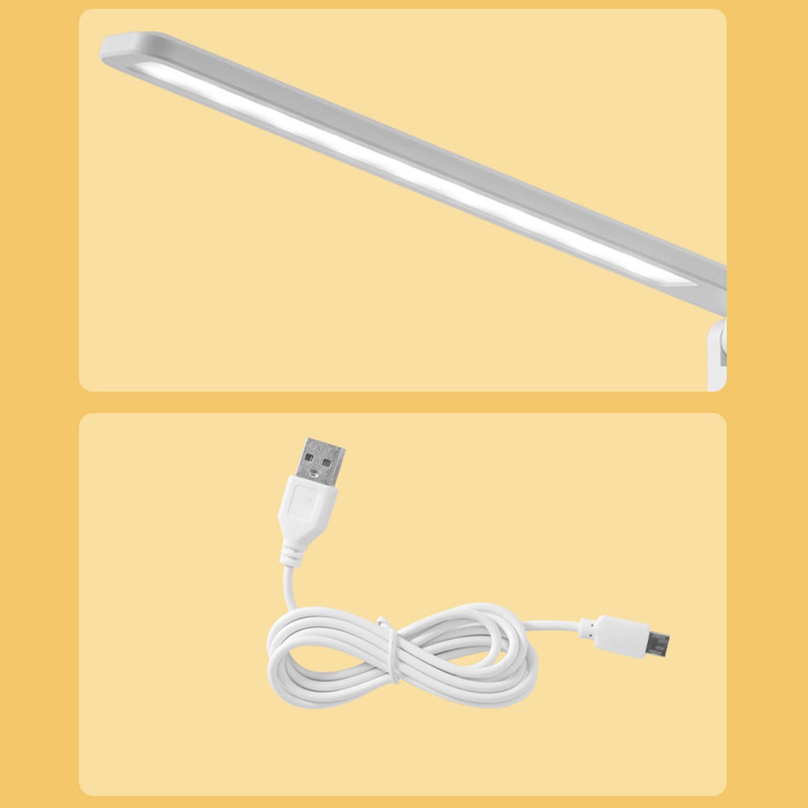 Table Lamp Eye Protection Touch Dimming Plug In 180 Degree Flip Folding Stand Design LED Learning Desk Lamp — image 6