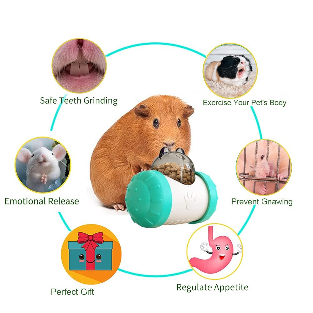 Interactive Treat Ball for Rabbits, Roll and Push, Dried Herbs or Dried Fruit, Snack Toy Ball for Rabbits — image 3