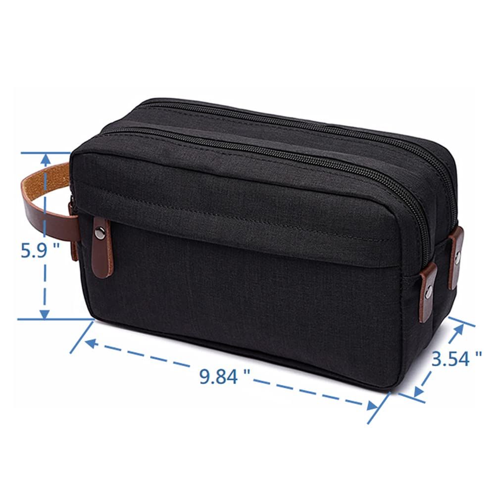 Toiletry Bag for Men, Hanging Travel Dopp Kit, Shaving Bag for Toiletries Accessories Quality Material-Black โ image 3
