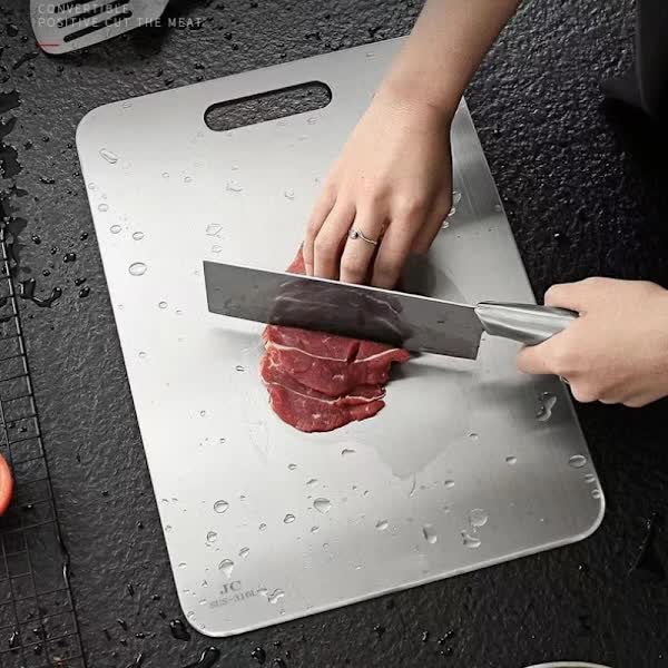 Titanium Cutting Board for Meat and Fruit Double Sided Non-Slip 34 × 23cm FD17-FA — image 3