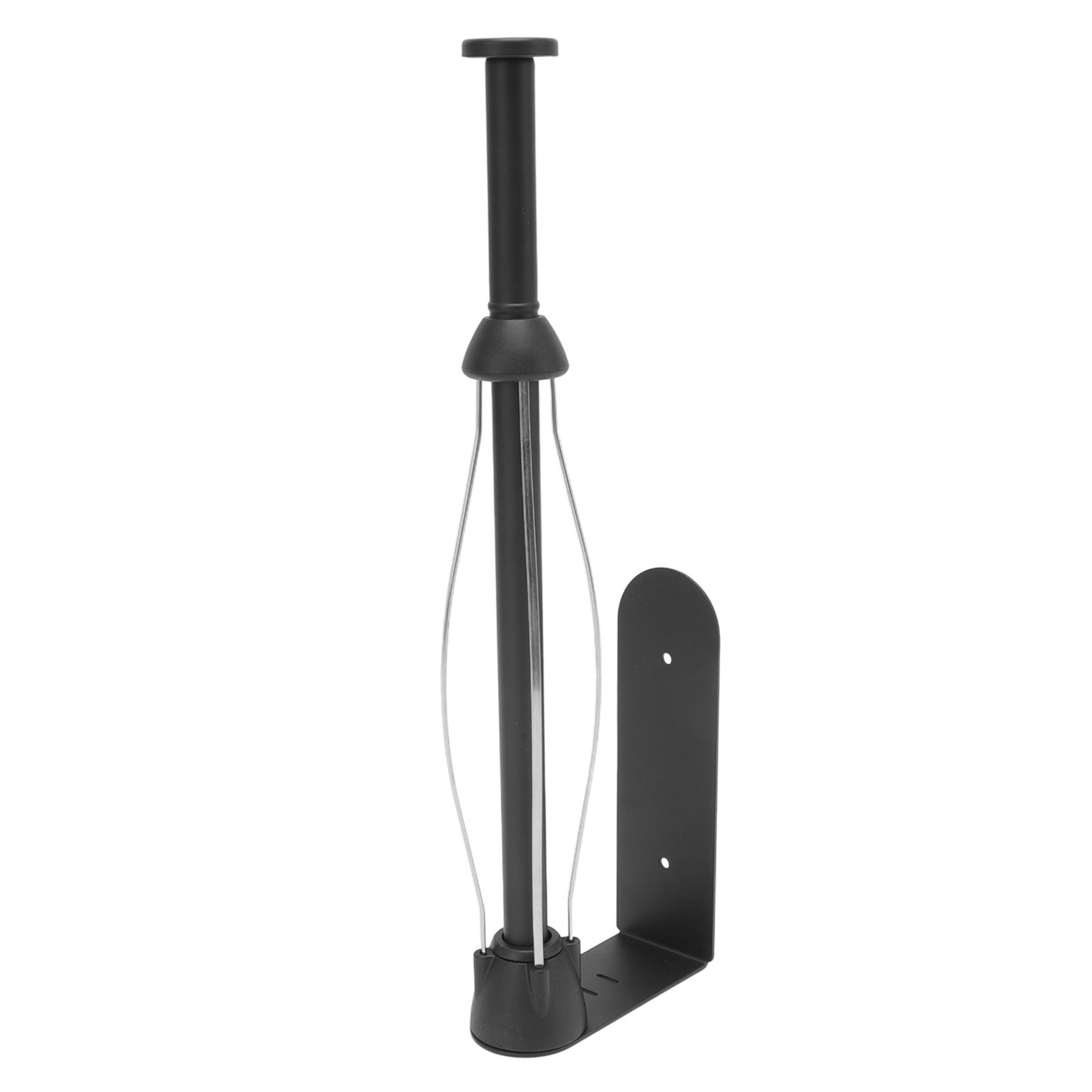 Stainless Steel Damper Paper Holder Kitchen Punch Free Preservative Film Roll Hanger Anti Slip Rustproof Bathroom Tissue Holder Black โ image 2