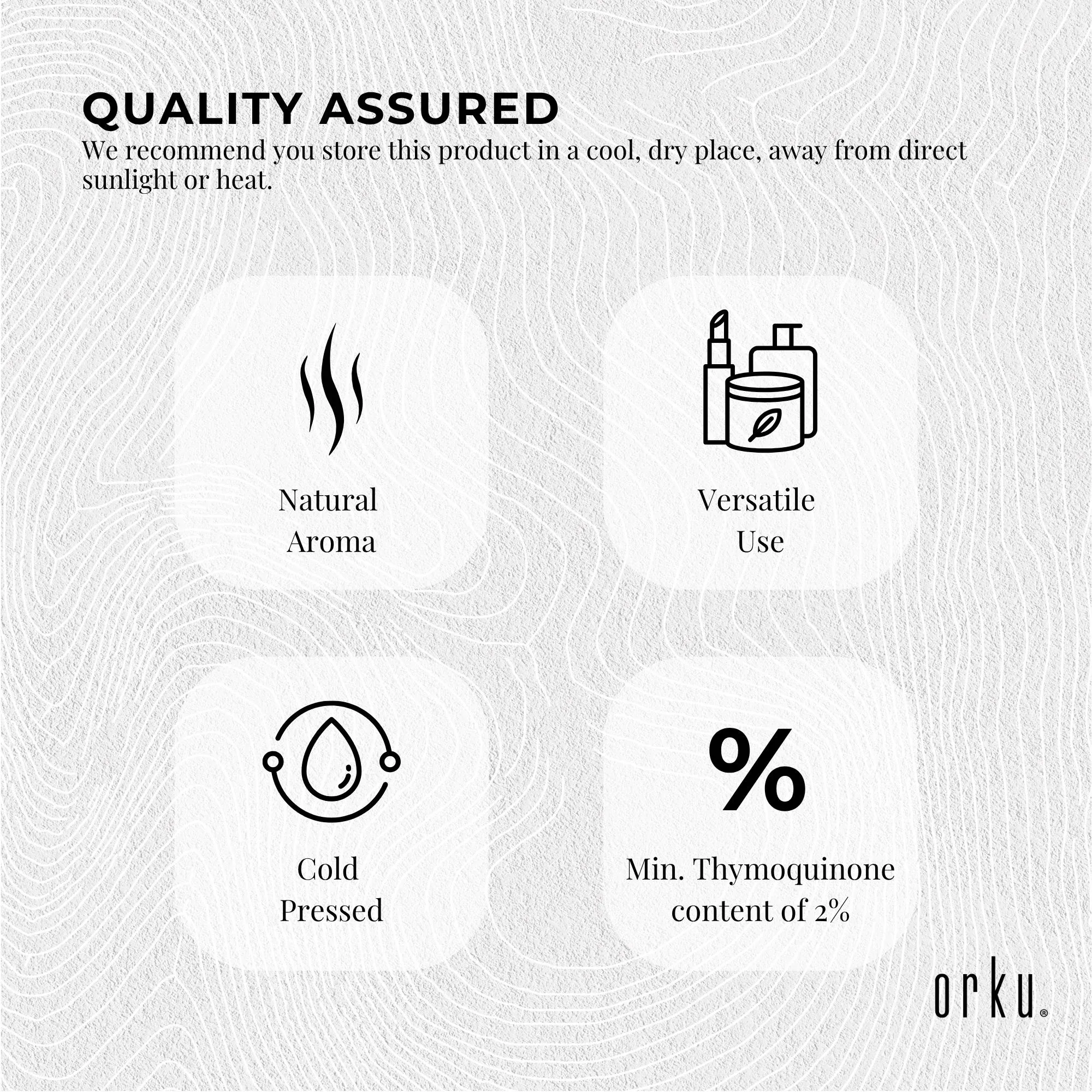 Orku 1L Black Seed Oil Pure Cold Pressed 100% Ethiopian Nigella Sativa Cumin — image 6