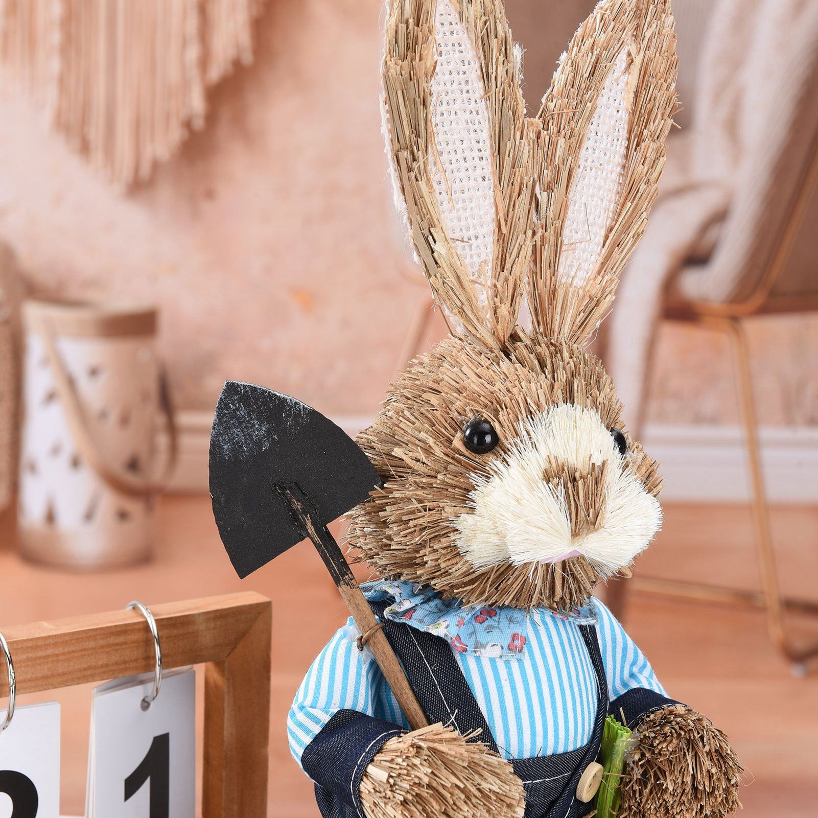 Rustic Easter Home Decor - Bunny Figurine Party Supplies โ image 4