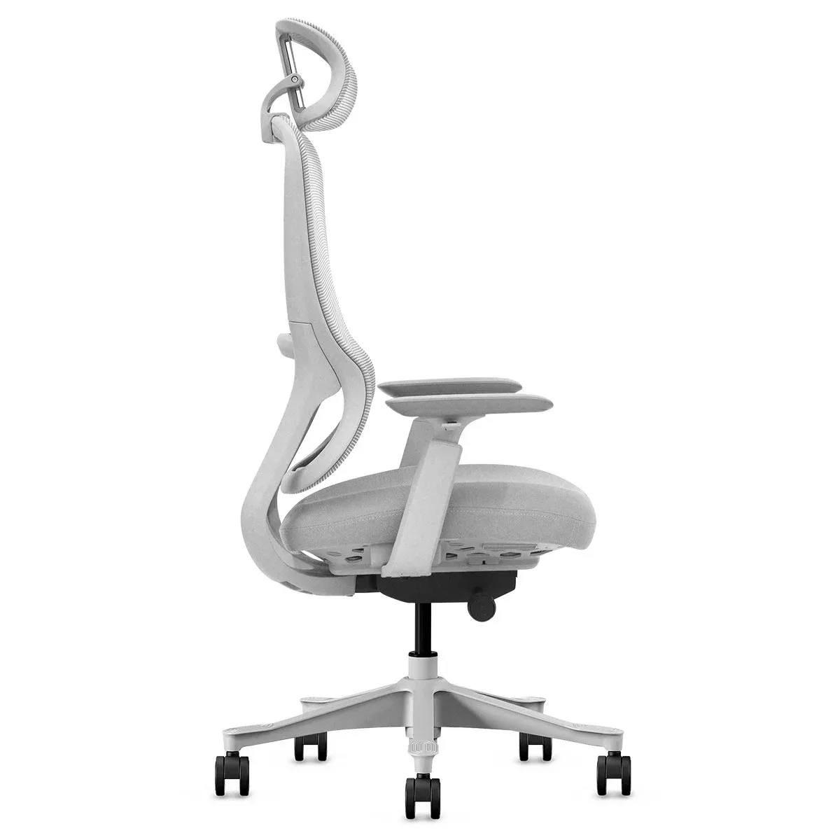 Lifespan Fitness DM8 Ergonomic Office Desk Chair (White/Grey) — image 4