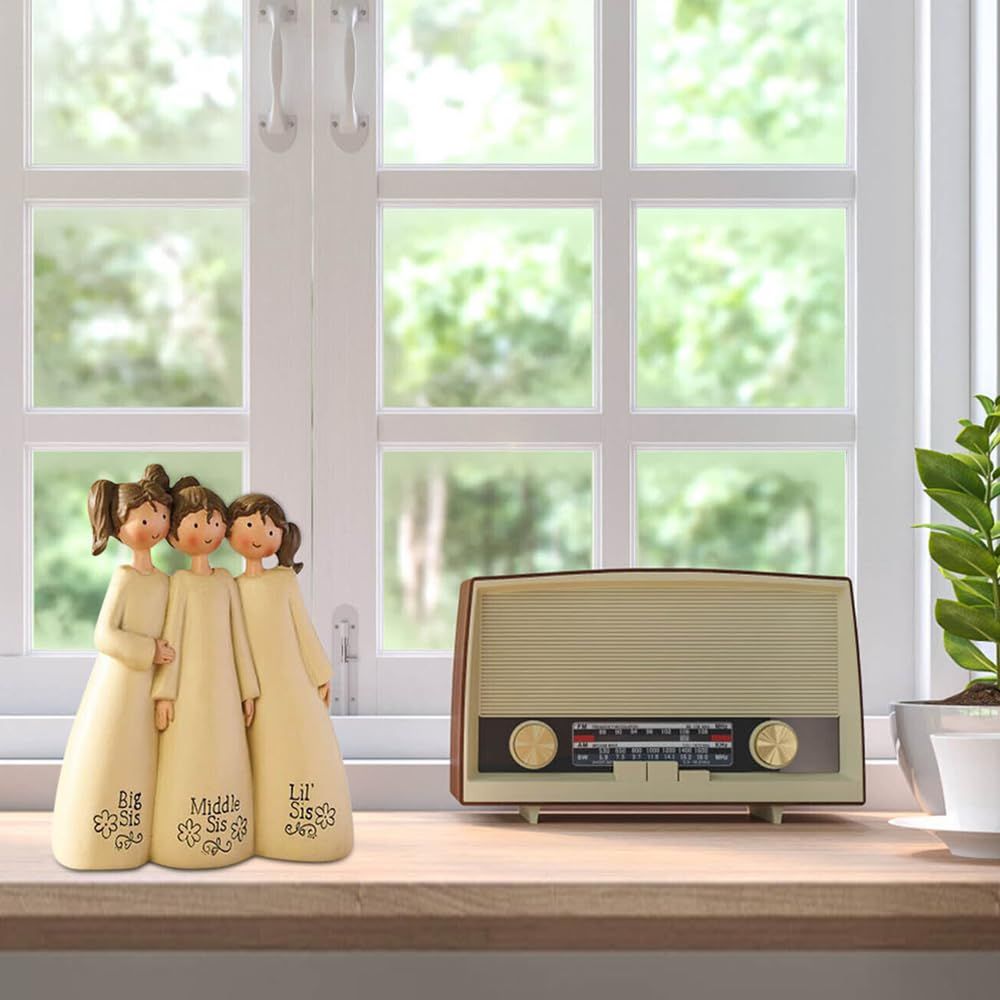 1Pcs 3 Sisters Statue Celebrating Friendship Gifts Memorial Friendship Sister Friend Sculpture Resin Home Decoration for Friend — image 3
