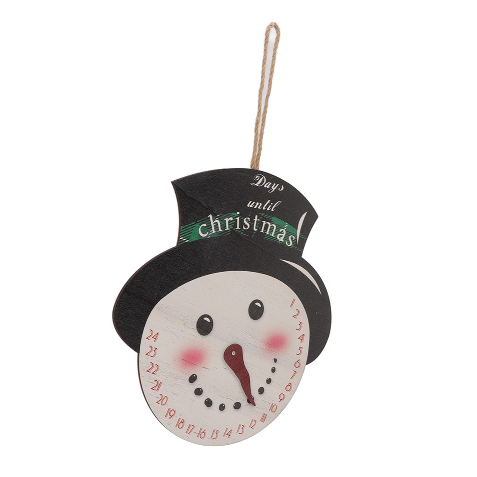 Christmas Day Sign Puppet Man Style 4mm Thickness Lightweight Easy Hanging Poplar Wood Welcome Door Decoration — image 6