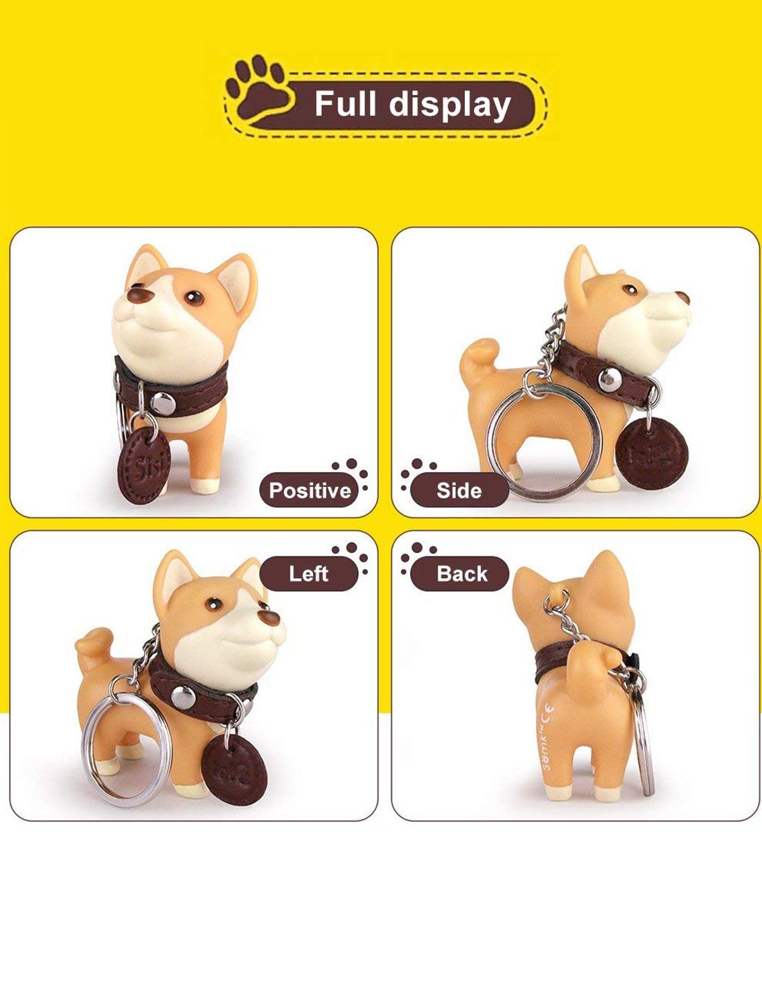 Cute Dog Key Chain, Keyring Keychain for Boys Girls Kids Children Adults, Super Adorable Dog cute and well made โ image 4