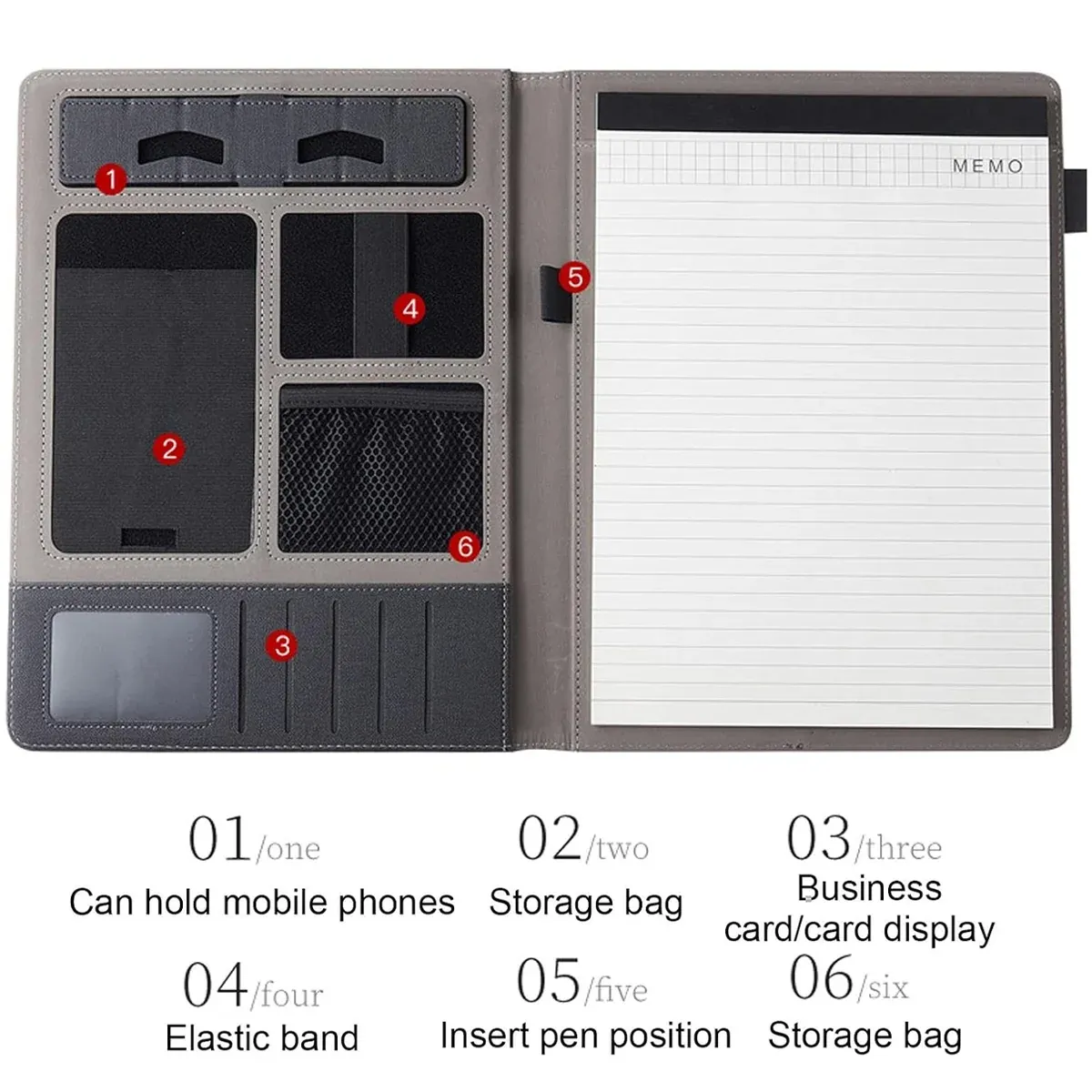 A4 Multifunctional Business File Folder Sturdy for Office Document Paper Storage — image 5