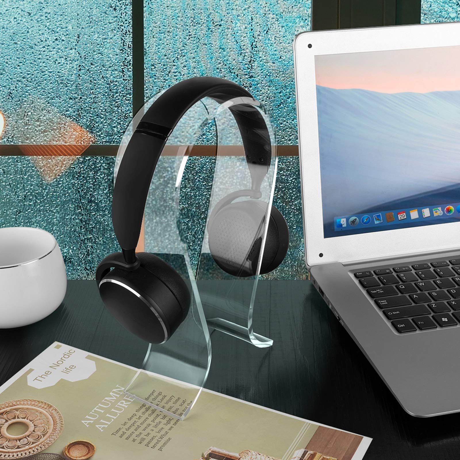 Suitable for headphone stands, gaming headphone stands, desktop monitor hangers, acrylic display stands for in ear headphones — image 4
