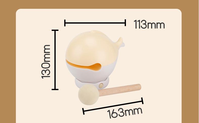 Portable rechargeable tapping control night light- 3-Level Dimmable Bedside Lamp(pink) โ image 5
