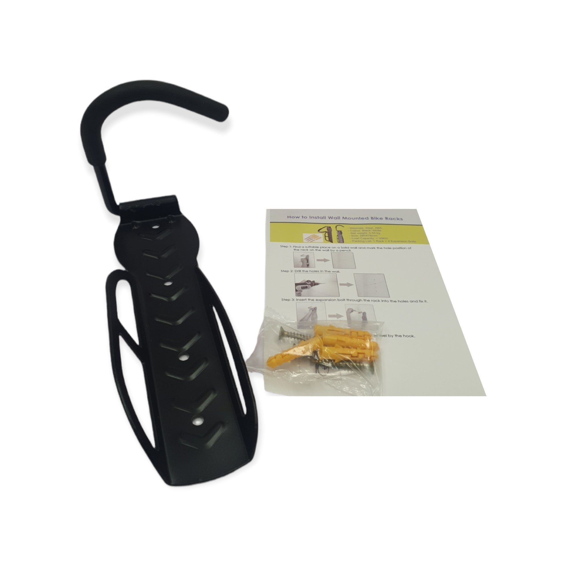 Bike Wall Hook - Steel Bicycle Holder Garage Mount โ image 2
