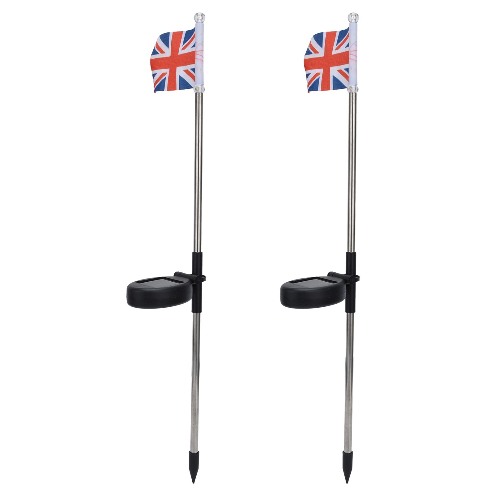 2PCS Solar UK Flag Light LED Solar Garden Lawn Lamp for Outdoor Landscape Decoration White Light — image 2