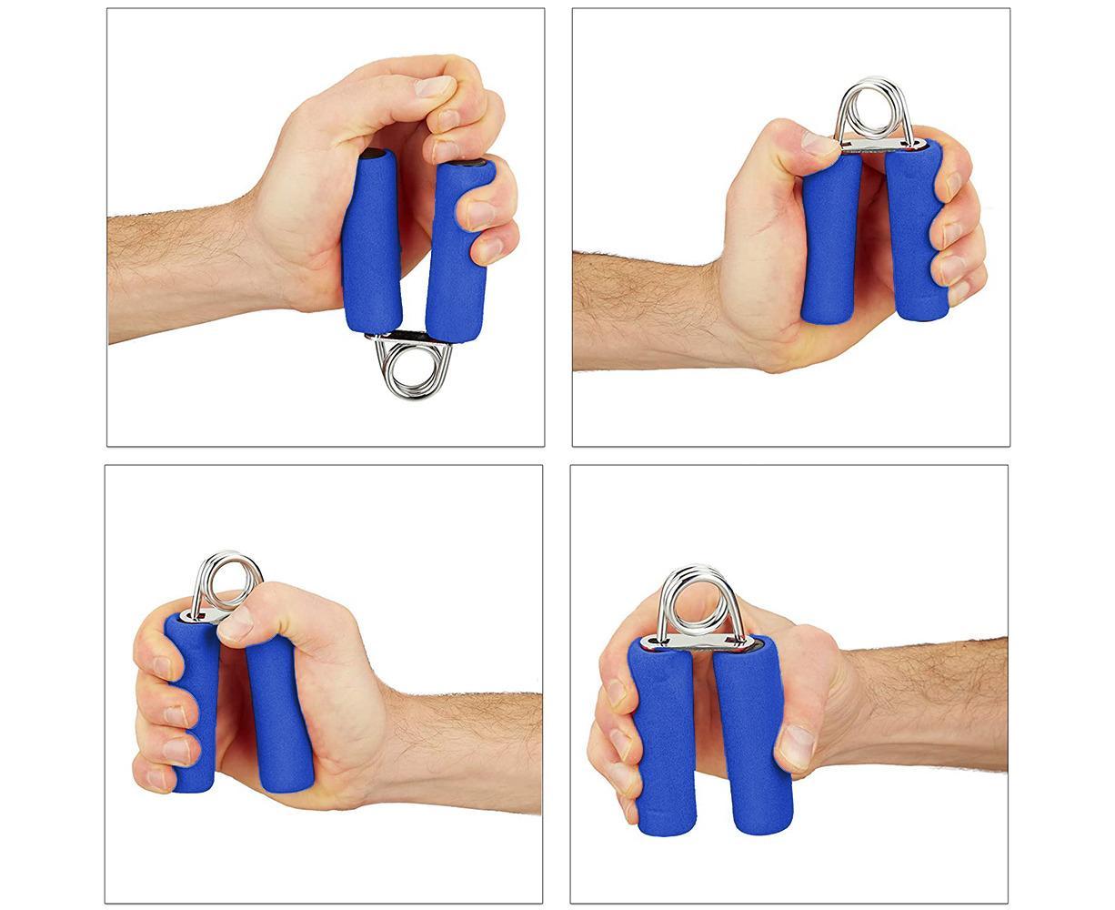 Hand Grip Strengthener,Develop Hand and Forearm Grip Strength for Peak Performance in Sports. Perfect Equipment for Gyms - Bonus Foam Sleeves - Blue โ image 5
