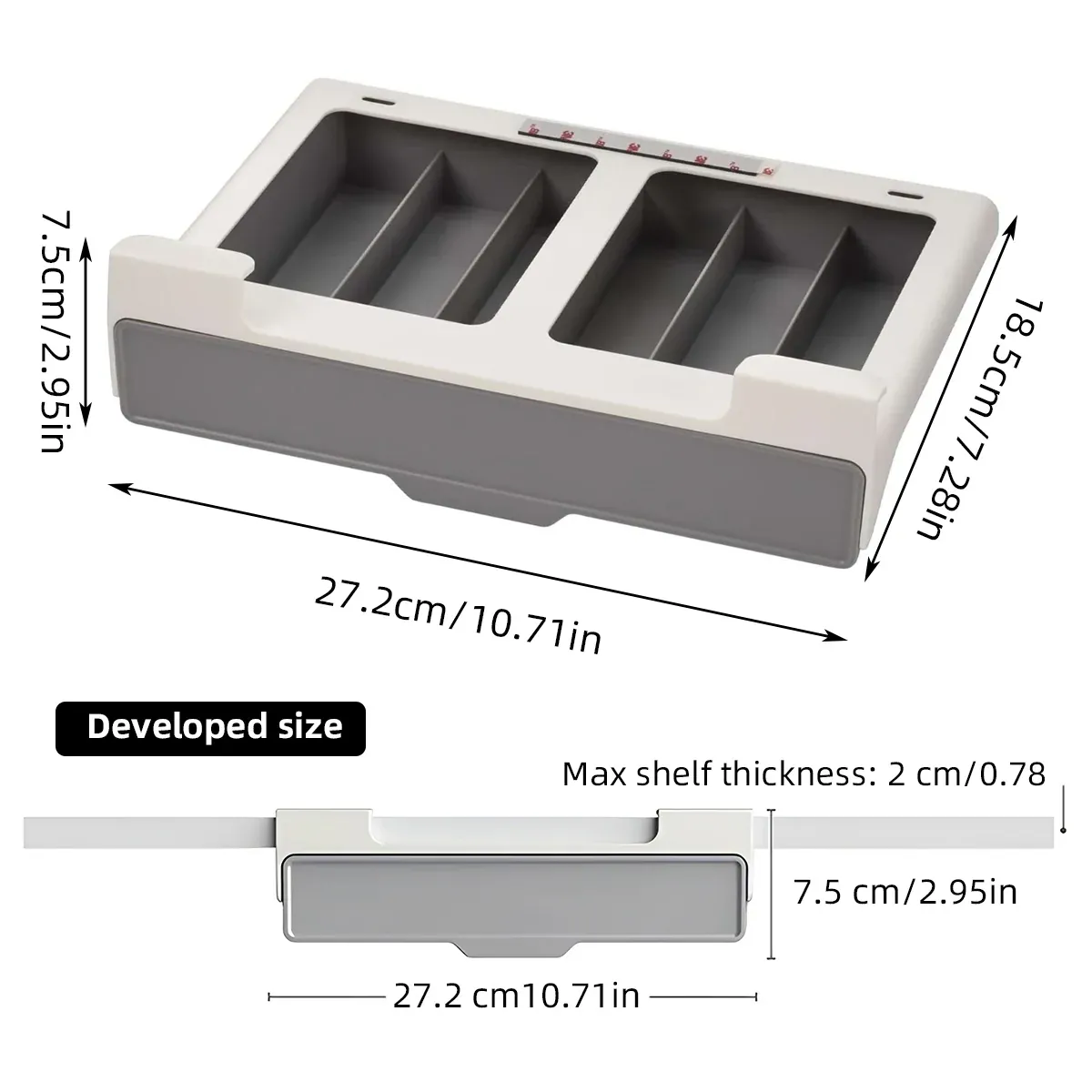 2PCS Coffee Pod Drawer Holder Organizer Large Capacity for K Cup Pods Storage — image 3