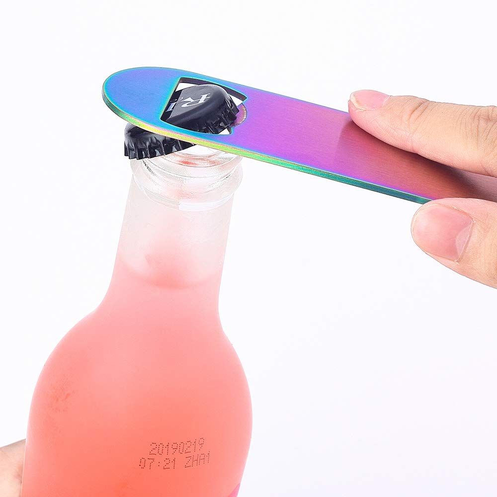 Heavy Duty Stainless Steel Flat Bottle Opener, Simple and Effective Beer Openers Multifunctional beer bottle opener — image 5