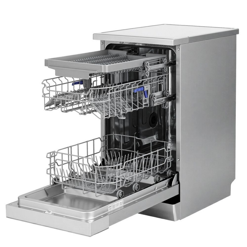 Devanti 10 Place Settings Freestanding Dishwasher Silver — image 3