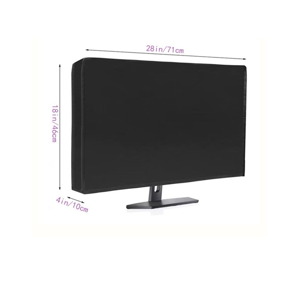 Flexible cloth computer dust cover for computer monitors and most brands of in-room flat screen TVS (71 × 46 × 10cm) — image 4