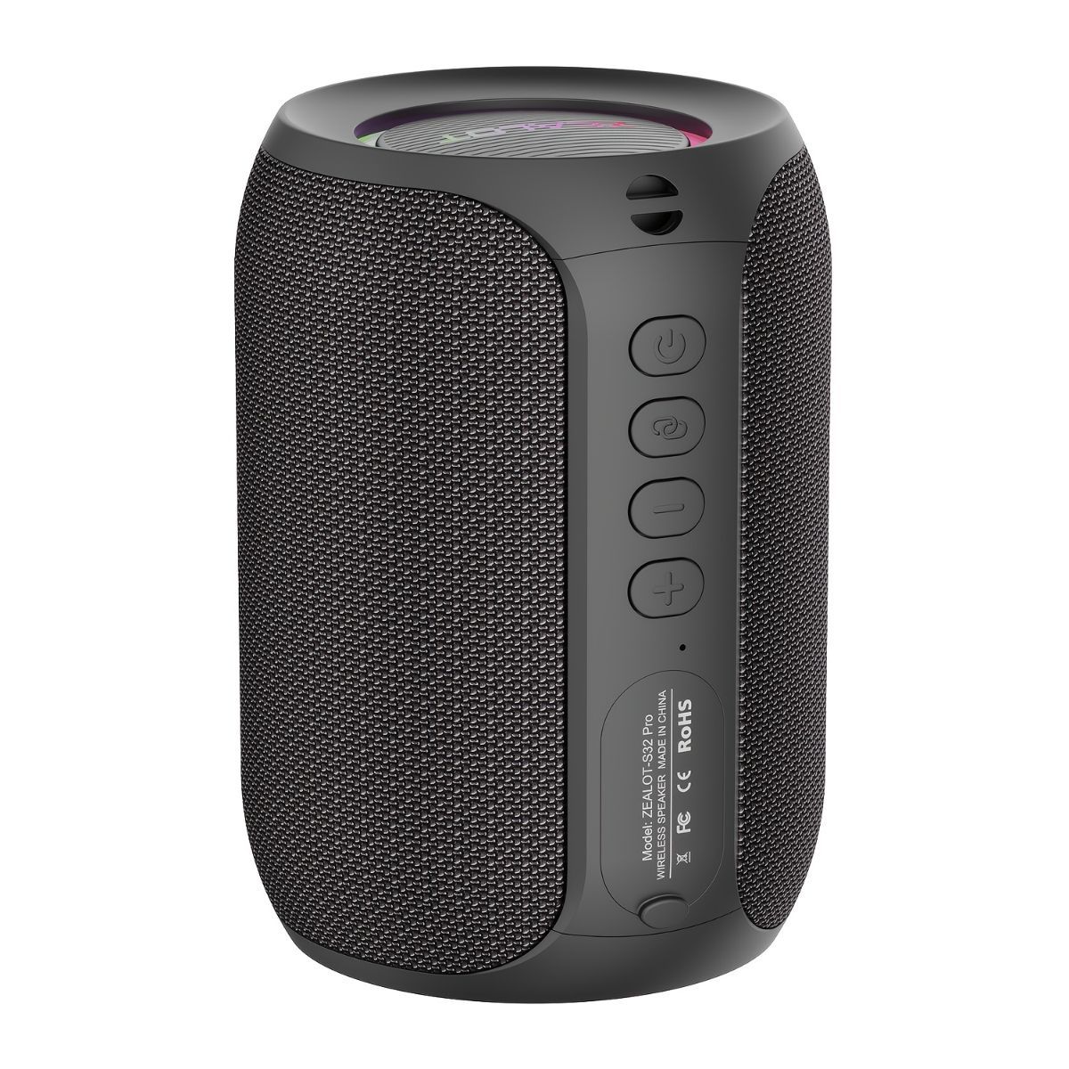 Portable Bluetooth Speaker Compact Speaker High-Quality Sound Long Battery Life - Black - Size 90-93-128mm — image 3